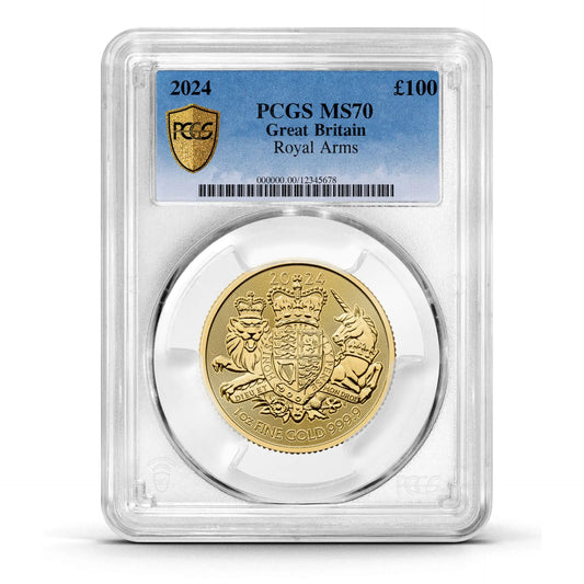 PCGS Certified 2024 Royal Arms 1oz Gold Coin