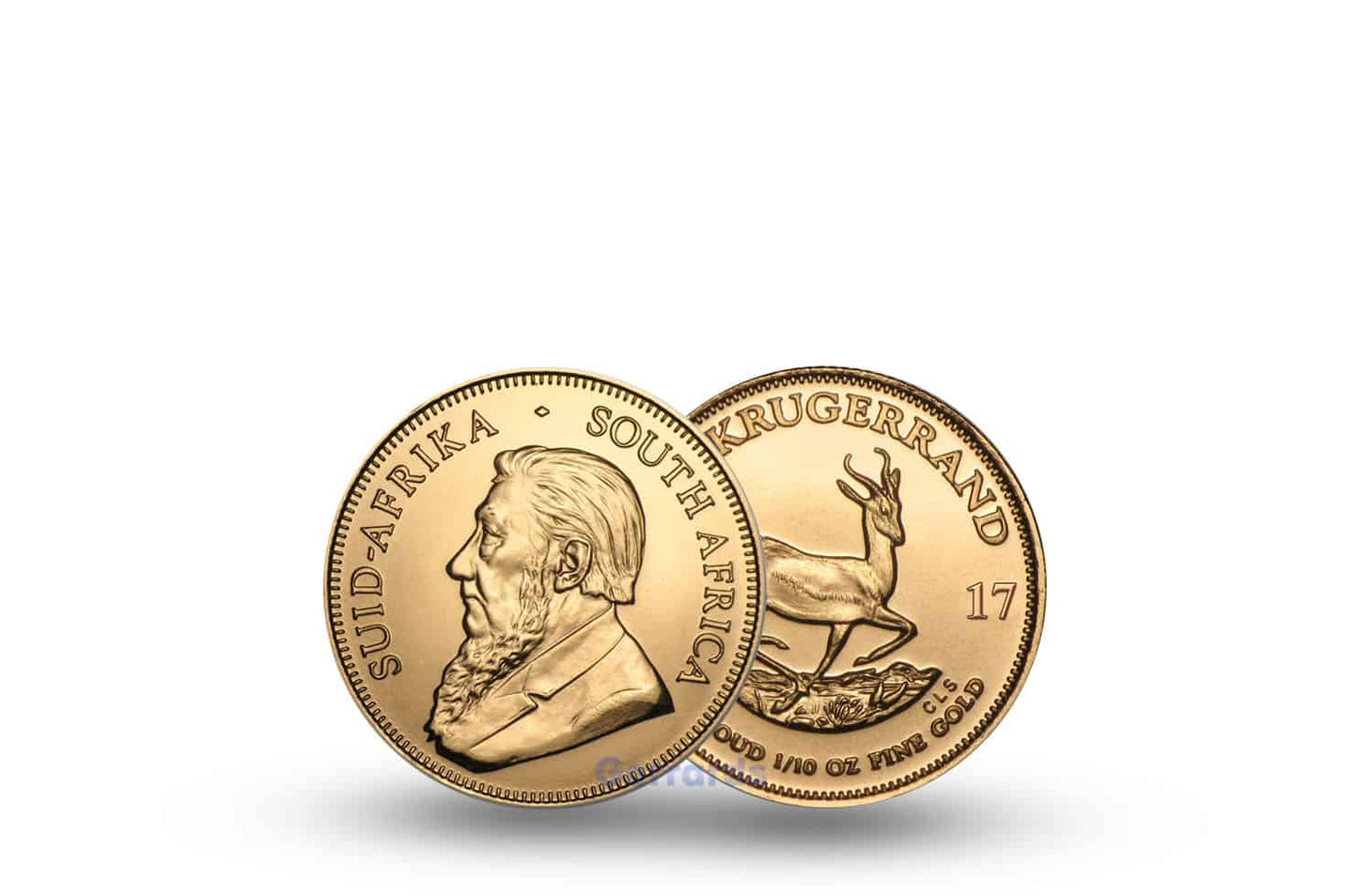 1/10 oz Krugerrand Gold Coin (Best Value) — obverse and reverse