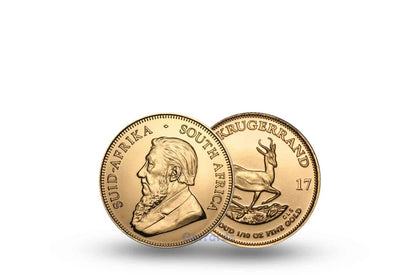 1/10 oz Krugerrand Gold Coin (Best Value) — obverse and reverse