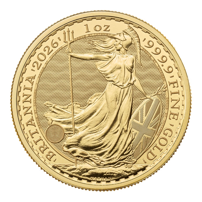 2026 Gold Britannia Coin 1oz — reverse
