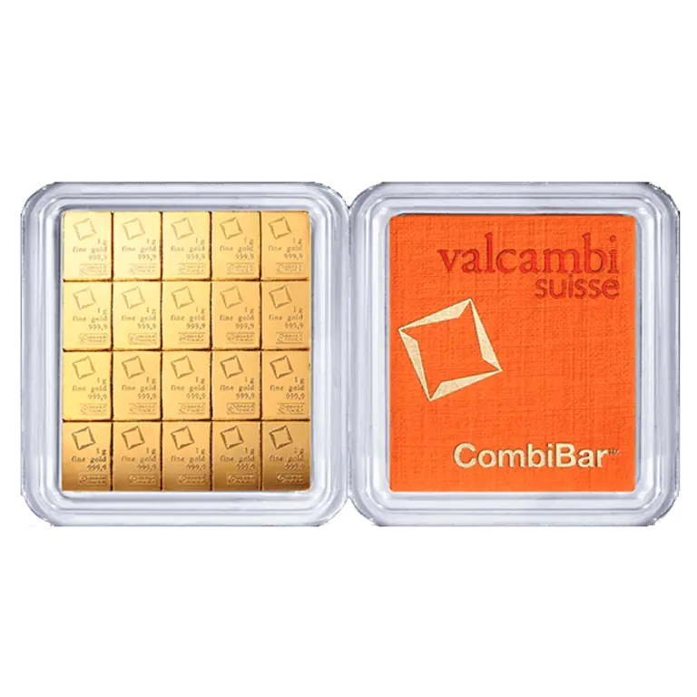 Valcambi CombiBar 20 x 1 Gram Gold Bar