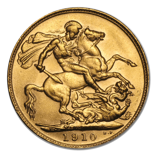 Half Gold Sovereign (Best Value) — Edward VII reverse