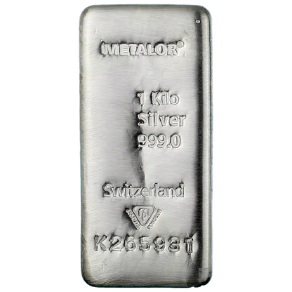 Metalor 1 Kilo Silver Bar