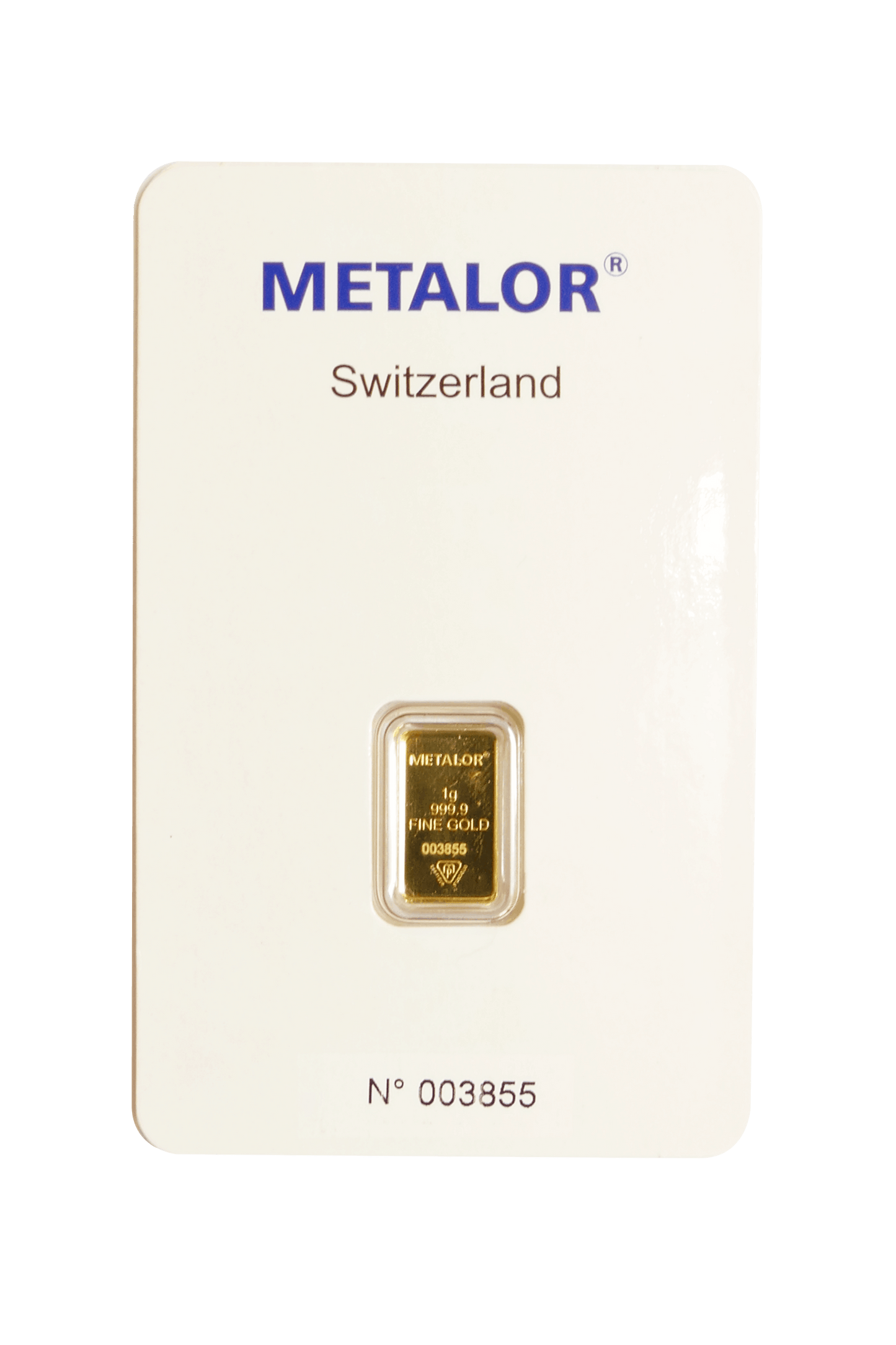 1 Gram Gold Bar — front
