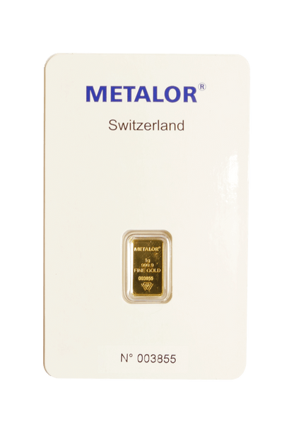 1 Gram Gold Bar — front