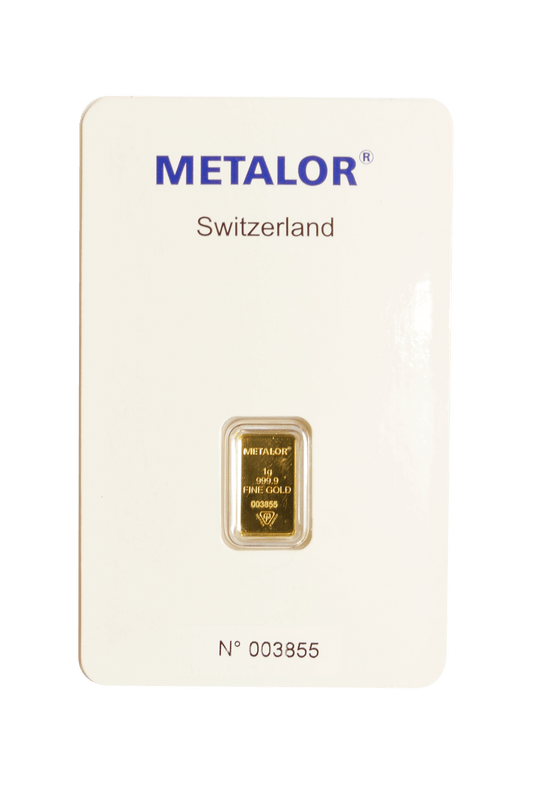 1 Gram Gold Bar — front