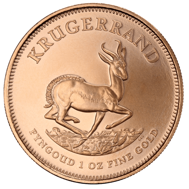 1 oz South African Krugerrand Gold Coin — obverse