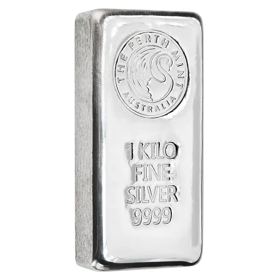 Perth Mint 1kg Silver Cast Bar