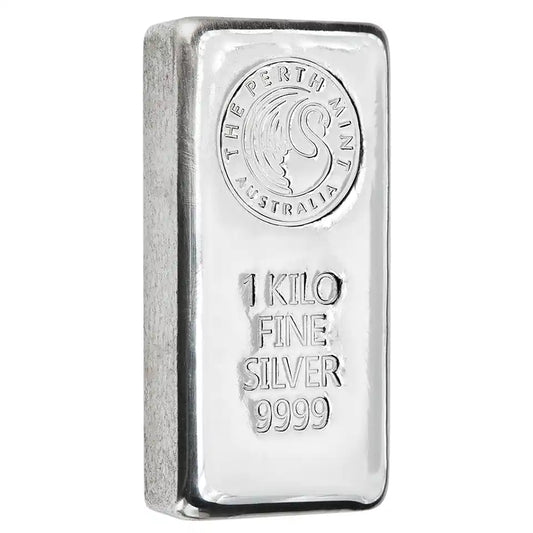 Perth Mint 1kg Silver Cast Bar