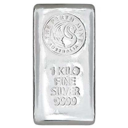 Perth Mint 1kg Silver Cast Bar