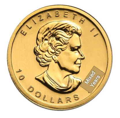 1/4 oz Maple Leaf Gold Coin — obverse