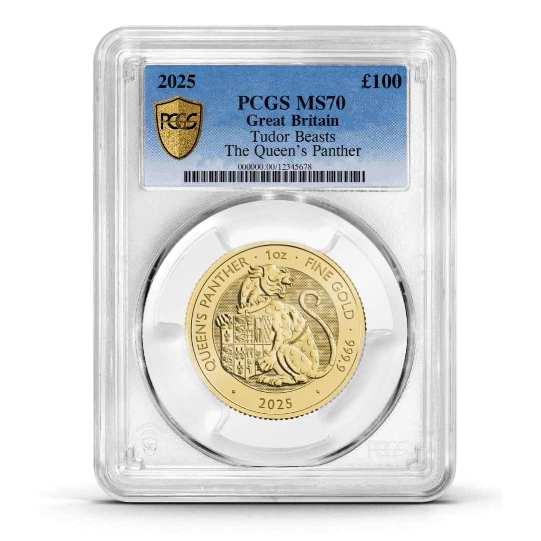 PCGS Certified 2025 Tudor Beast Queen’s Panther 1oz Gold Coin