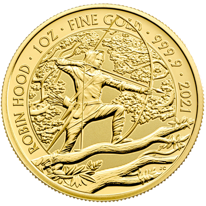 2021 Robin Hood Myths & Legends 1oz Gold Coin