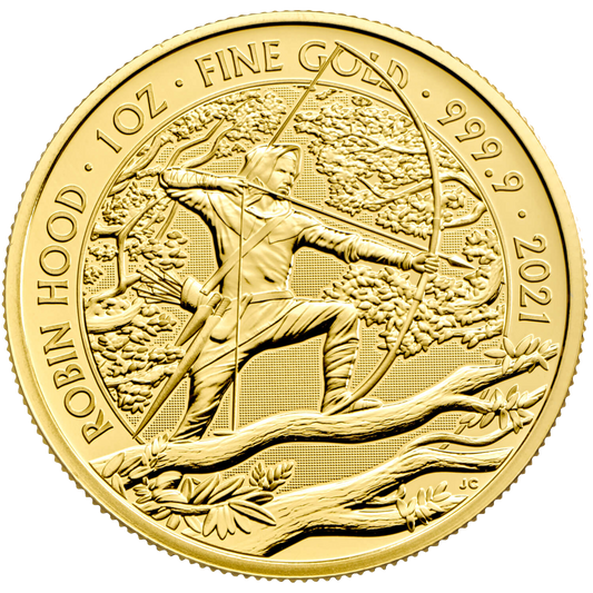 2021 Robin Hood Myths & Legends 1oz Gold Coin