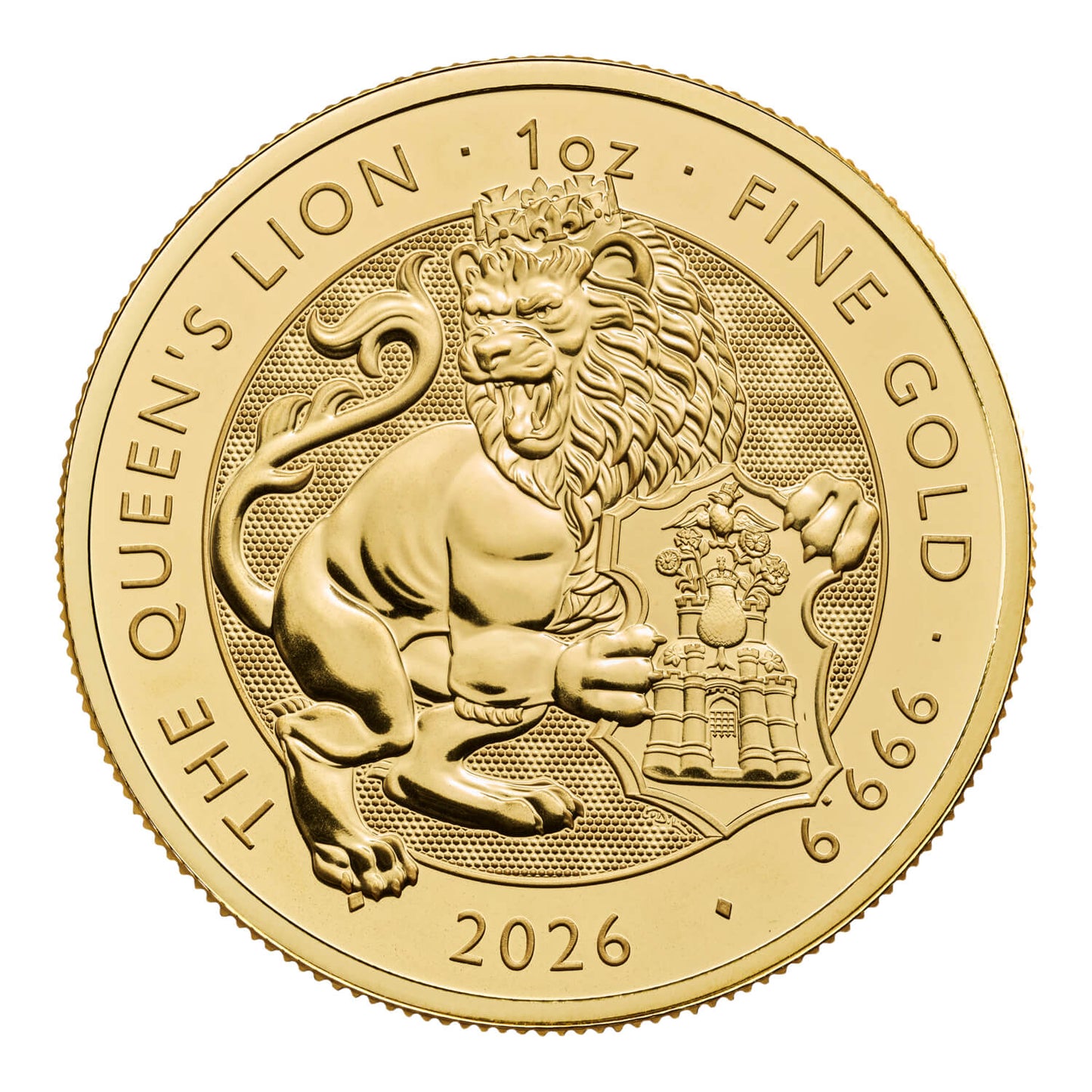 2026 Tudor Beasts Queen’s Lion 1oz Gold Coin