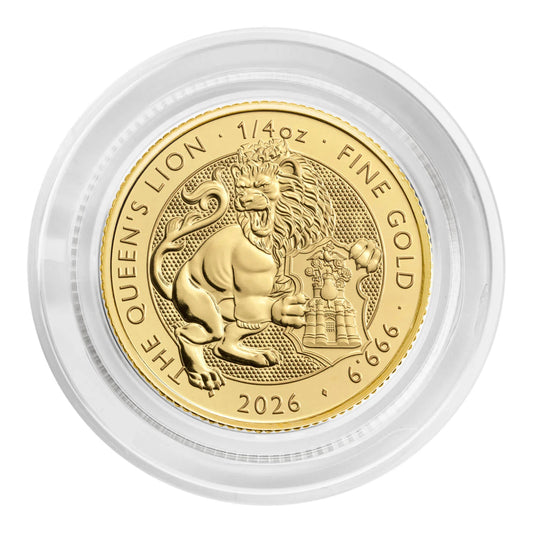 2026 Tudor Beasts Queen’s Lion 1/4oz Gold Coin