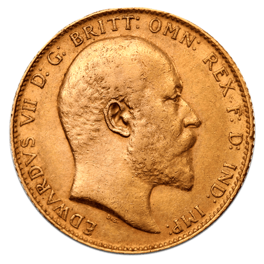 Sovereign Edward VII Gold Coin — reverse