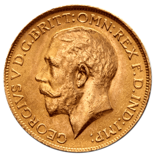 Sovereign George V Gold Coin — reverse