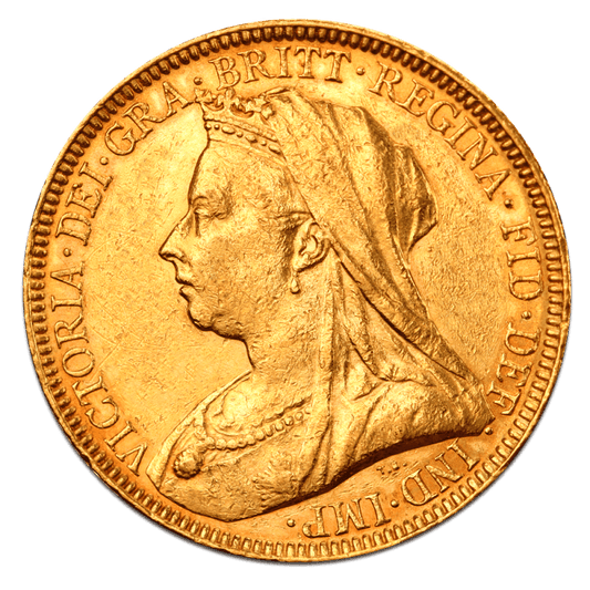 Gold Sovereign Victoria – Old Head — reverse