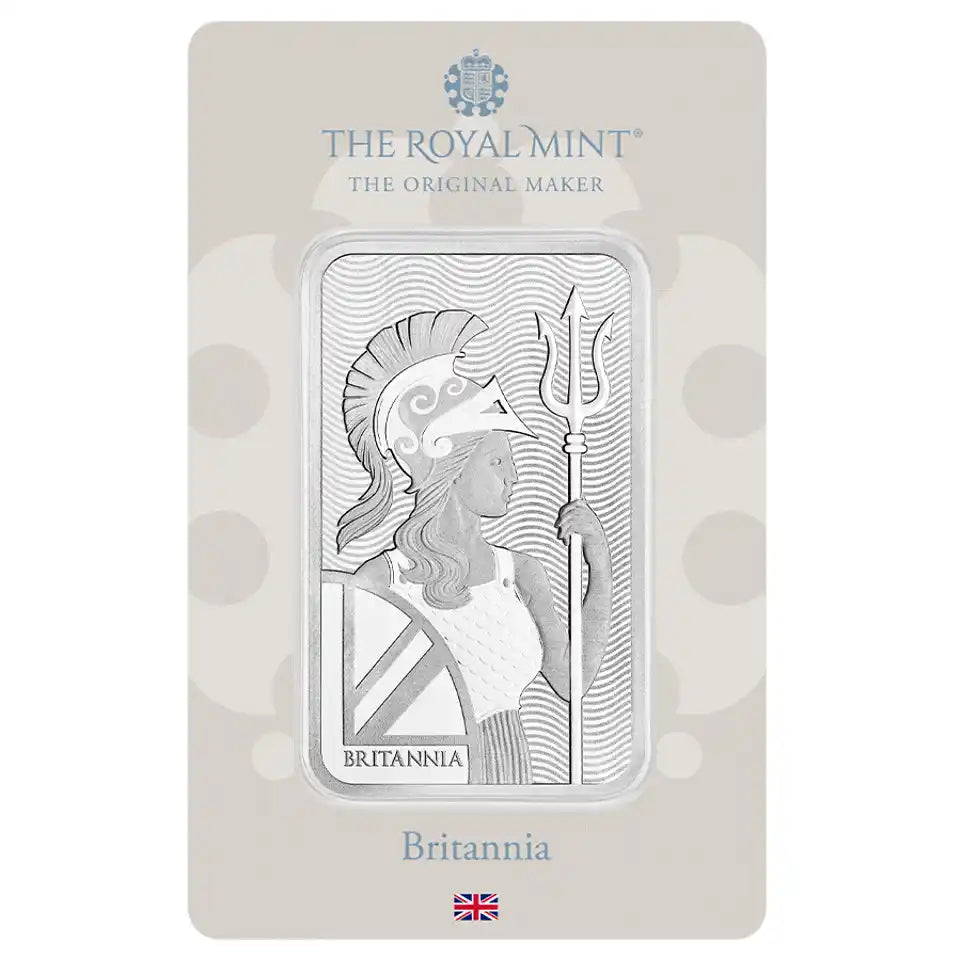 The Royal Mint Britannia 100g Silver Bar