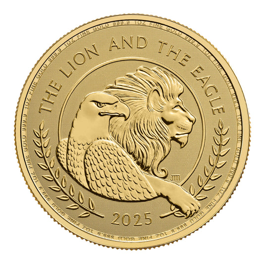 2025 British Lion & American Eagle 1oz Gold Coin
