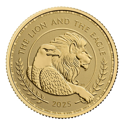 2025 British Lion & American Eagle 1/4oz Gold Coin