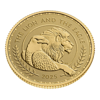 2025 British Lion & American Eagle 1/4oz Gold Coin